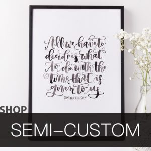 Watercolor semi-custom